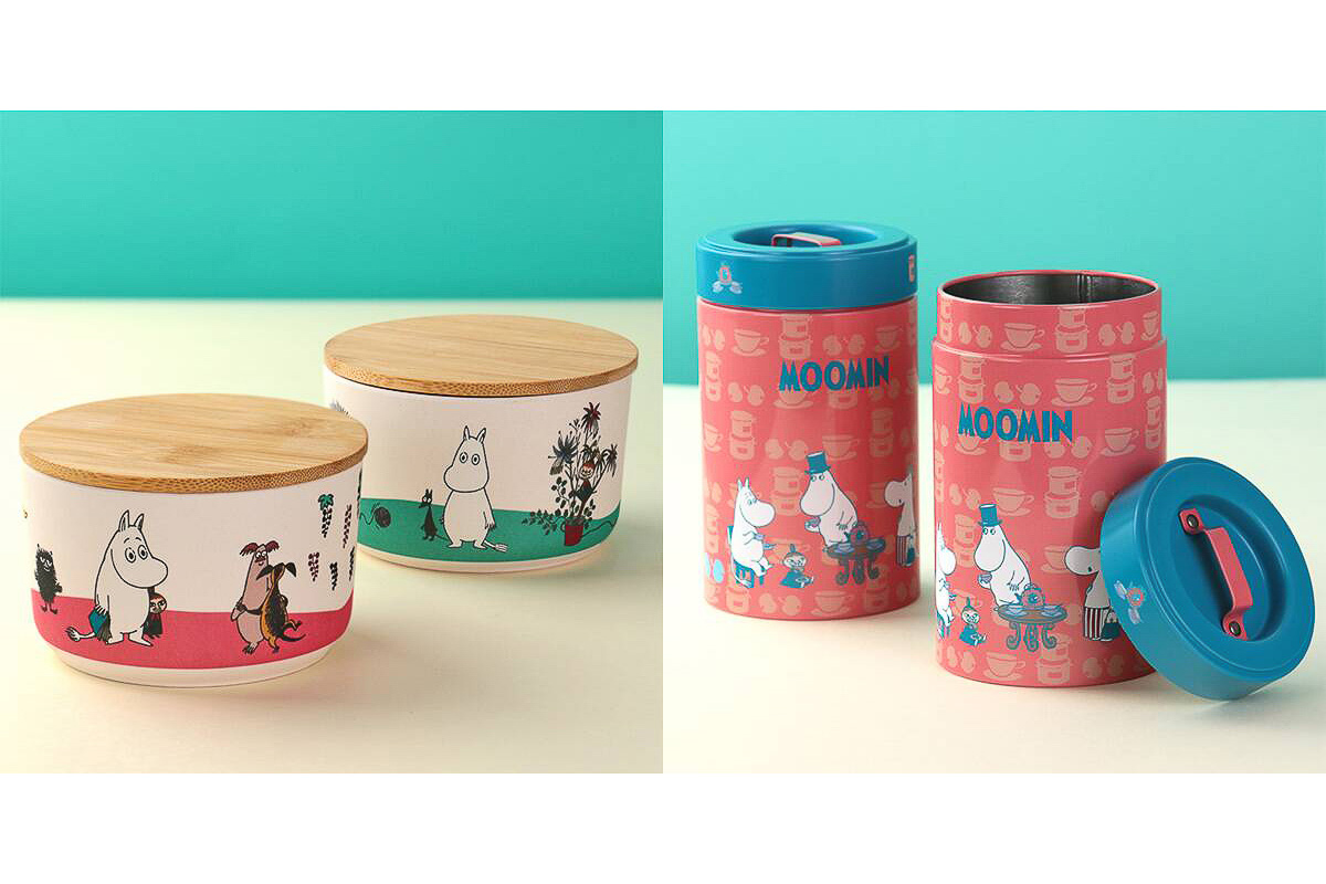 カルディ「ムーミン」たちをデザインしたコンテナとお茶缶が登場