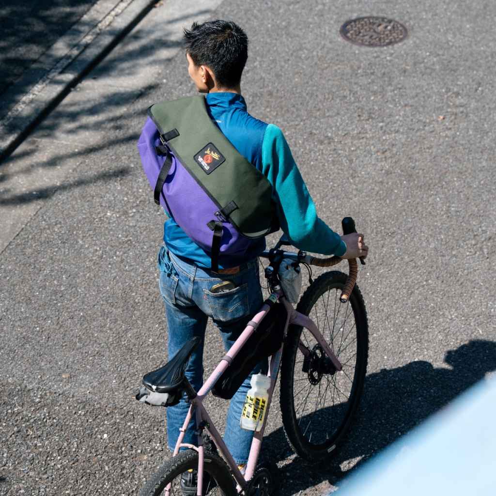 DE MARTINI* 3602 messenger bag (canvas navy) - BLUE LUG GLOBAL