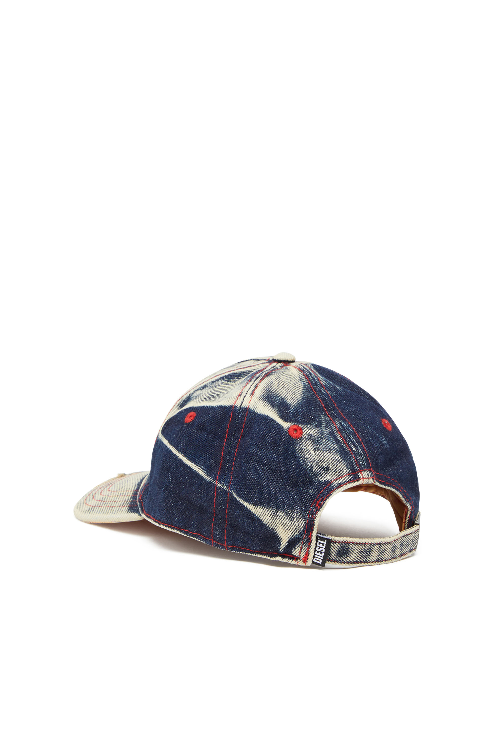 C-SEYMON Man: Baseball cap in treated denim, D logo | Diesel