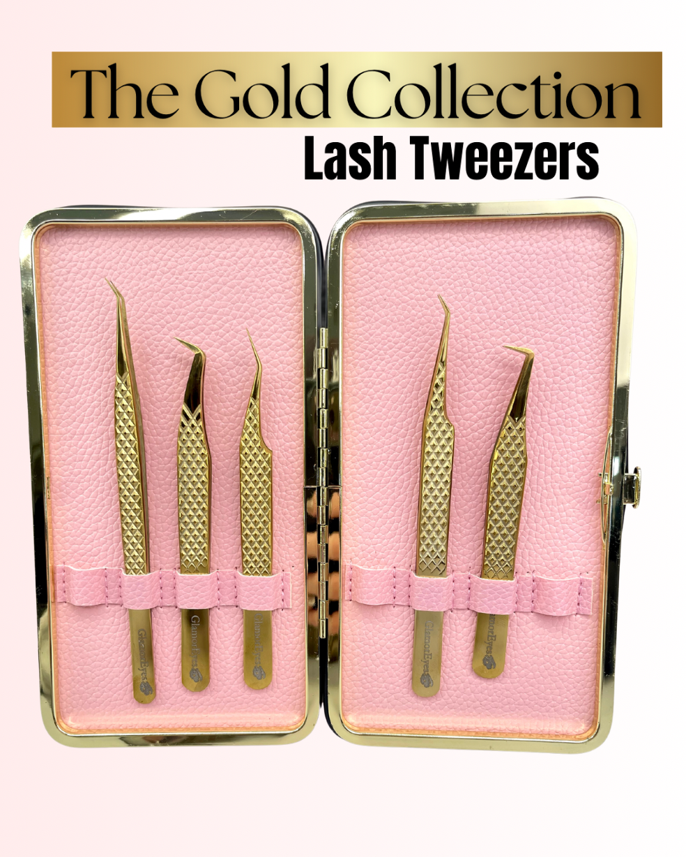 Gold Collection Tweezers – GlamorEyes Beauty