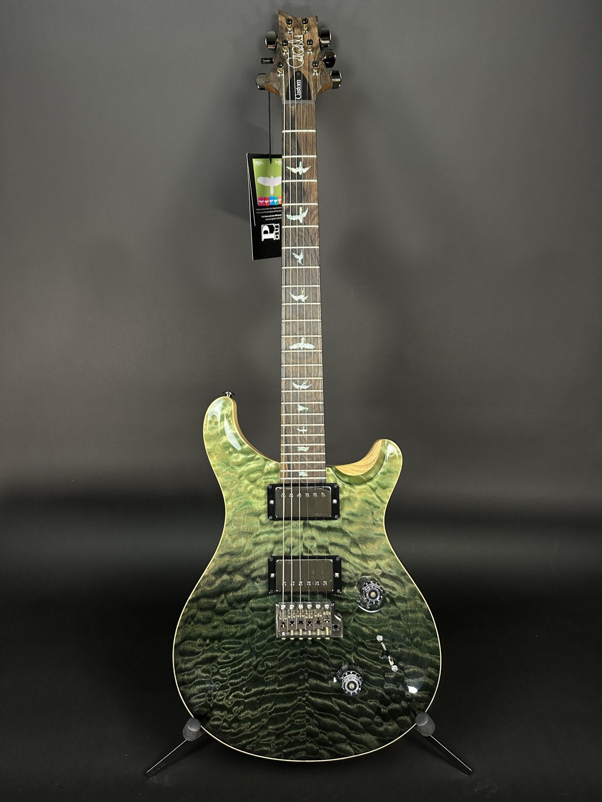 2020 PRS Wood Library Custom 24 Fatback Limited Trampas Green Fade