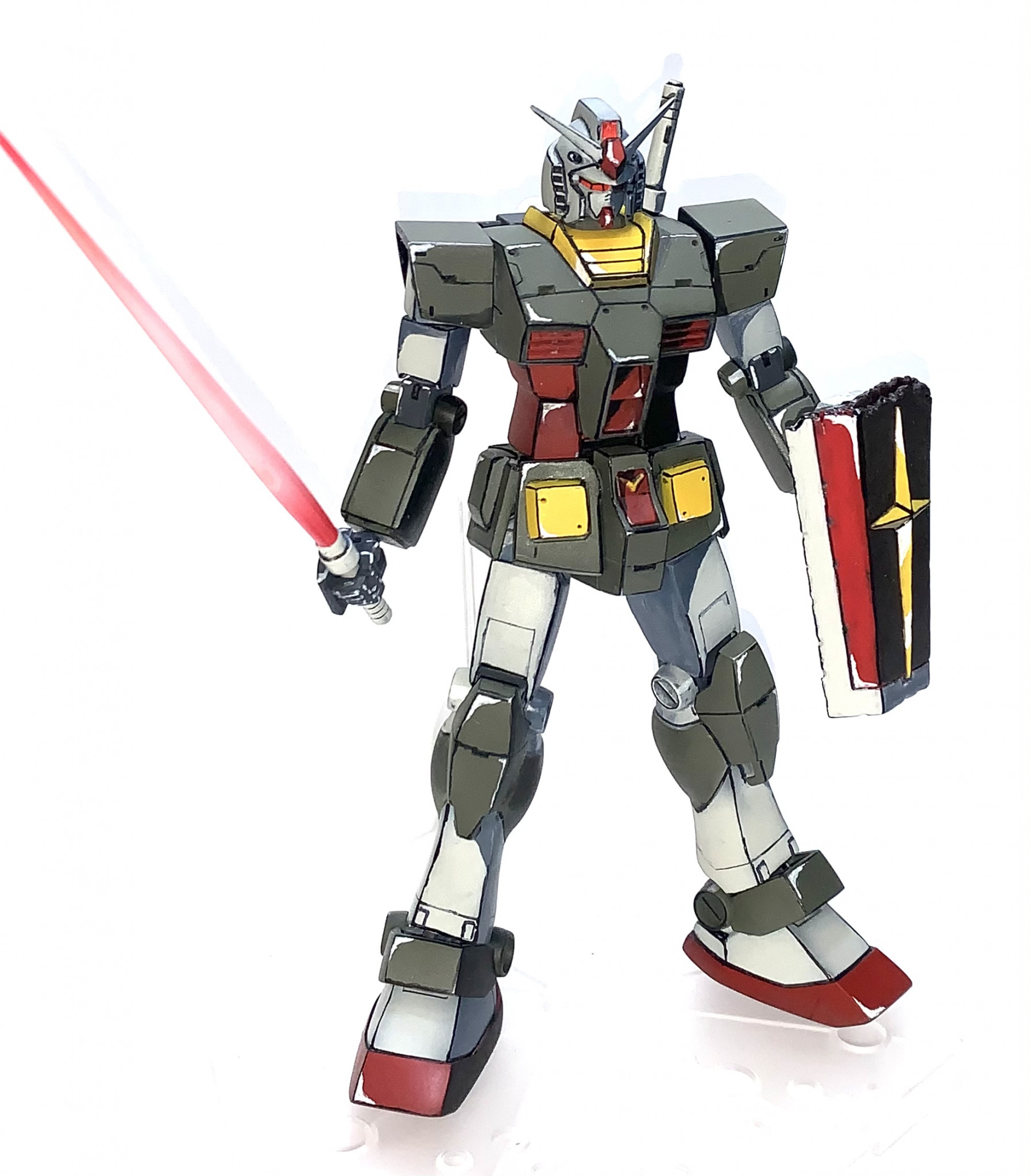 HGUC21ガンダム！セル画塗装仕上げ！｜@shinjiさんのガンプラ作品