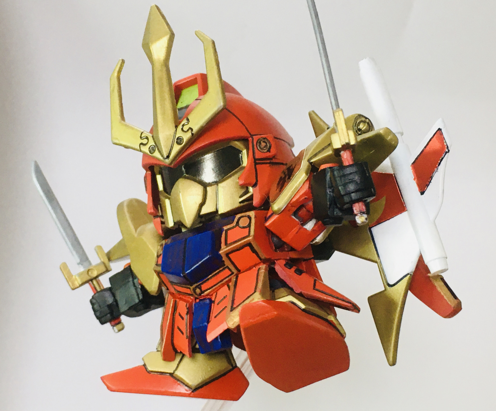 SDガンダム 武者百士鬼改 箱絵再現｜@aniosu1さんのガンプラ作品