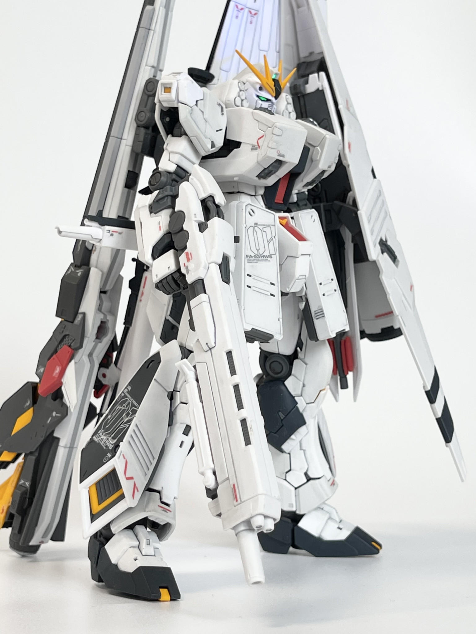 RG νガンダムHWS（ロングレンジ・フィンファンネル装備型）｜仮名さん