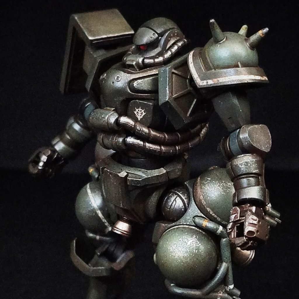 HG ザク（GQ）ウェザリング仕上げ｜Silva21さんのガンプラ作品｜GUNSTA