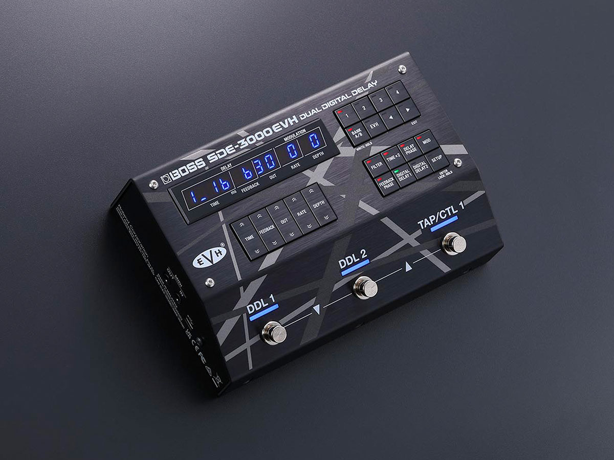 名機SDE-3000を完全再現したBOSSのデジタル・ディレイが発売 エディ