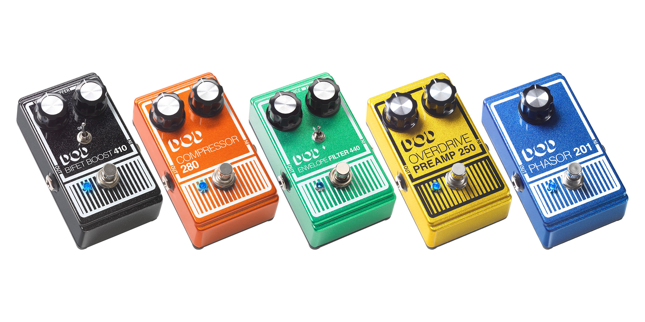 DODのコンパクト・エフェクター5モデルがリニューアルされて復活