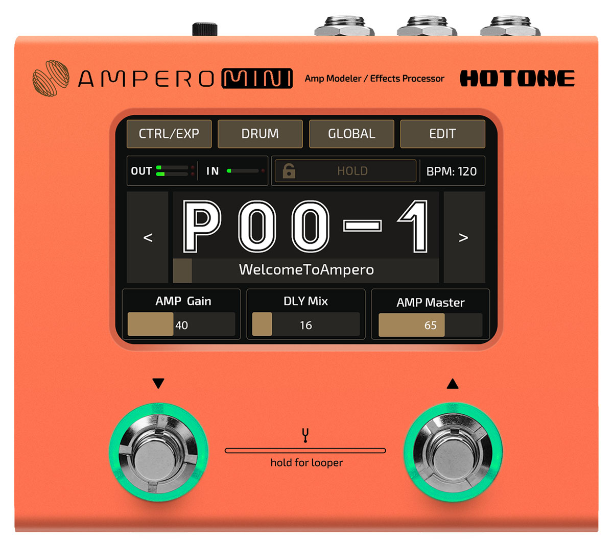 Hotoneより、超小型エフェクト・プロセッサー“Ampero Mini”の2023年