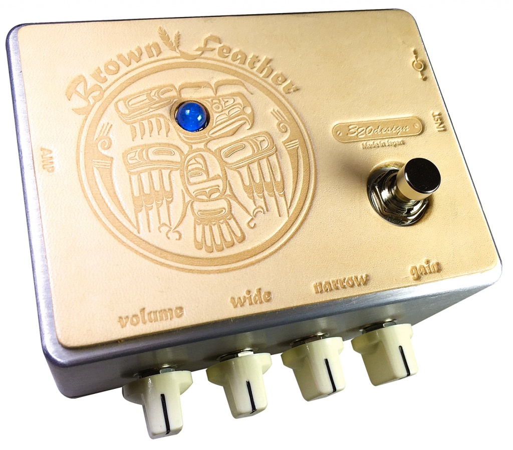 ディストーション】320design Brown Featherにダイカスト無塗装&革TOP