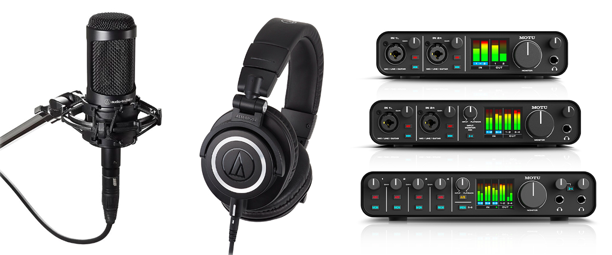 MOTUインターフェースとの接続にオススメのマイク＆ヘッドホン