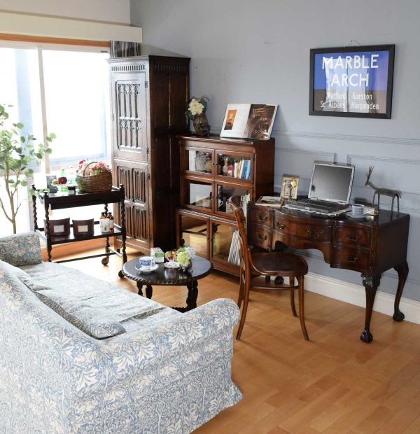 イギリスのおしゃれなビンテージ雑貨、バスサインのアートフレーム