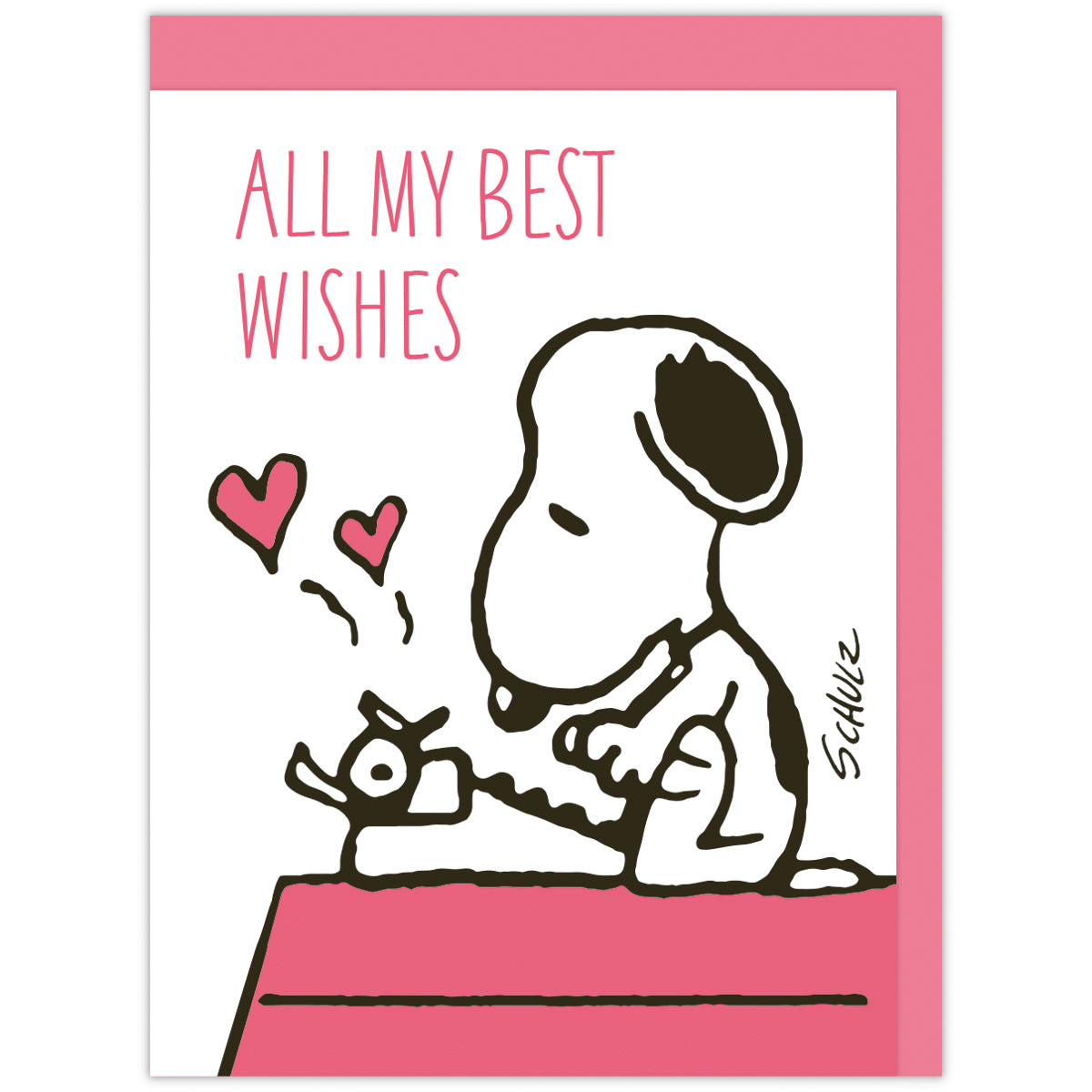 スヌーピー UV加工 タイプライター【多目的／立体カード】日本ホール