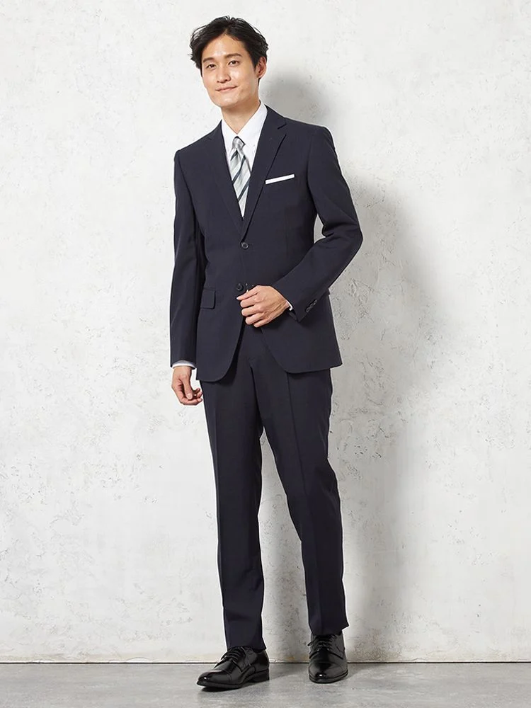 WEB限定】スーツ 2つボタン4WAYストレッチ 上下ウォッシャブル ミニ