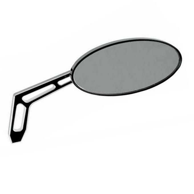 Arlen Ness サイドキック・ Forgedミラー ブラックアノダイズ 右用