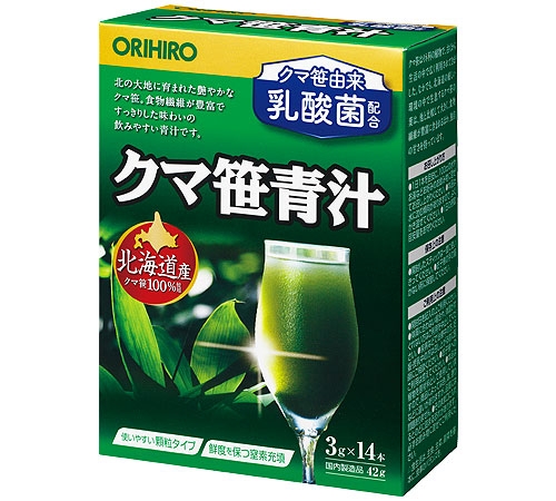 クマ笹青汁 14本 | 商品紹介 | オリヒロ株式会社 - ORIHIRO - 健康食品