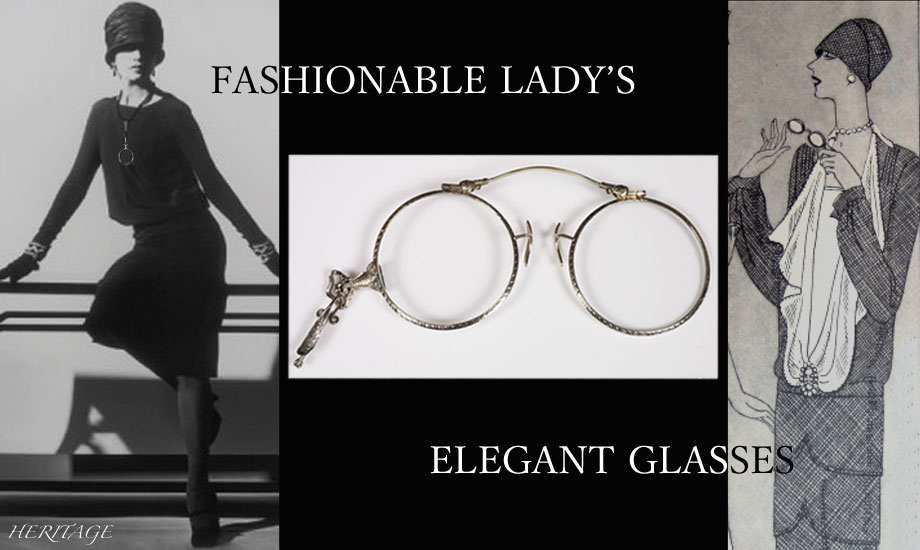 アールデコのオシャレなロニエット＆ルーペ（老眼鏡） | アンティーク