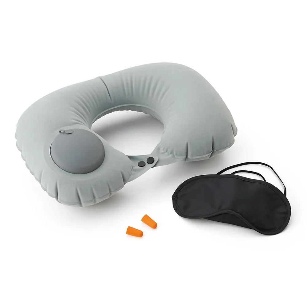 エアポンプ内蔵 リラックスピローセット【販促花子ノベルティ】