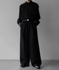 ssstein / シュタイン】EXTRA WIDE TROUSERS - BLACK | 公式通販サイト