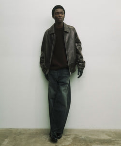 ssstein / シュタイン】LEATHER ZIP SHORT JACKET - DARK BROWN | 公式