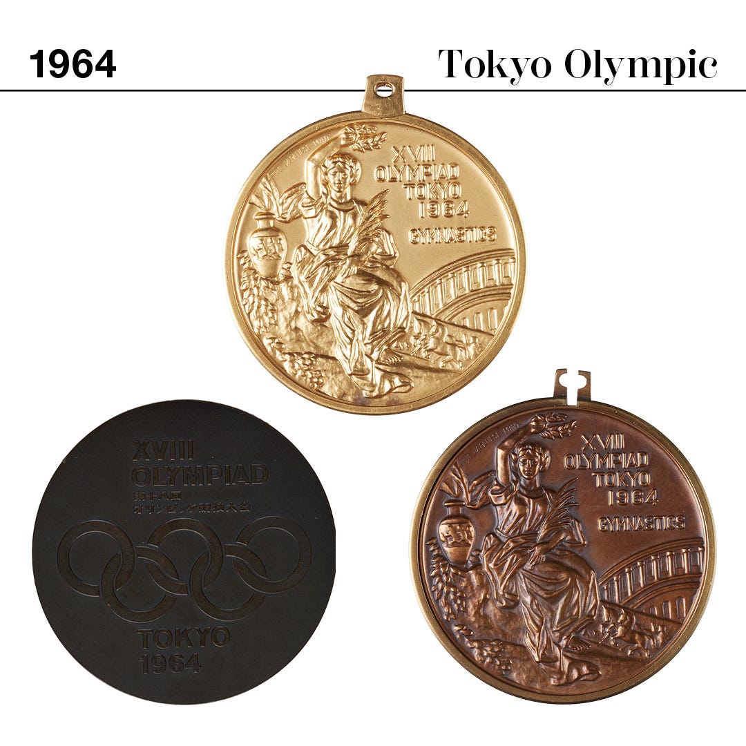 オリンピックメダルのデザイン史 ヘルシンキ1952〜ロサンゼルス1984は
