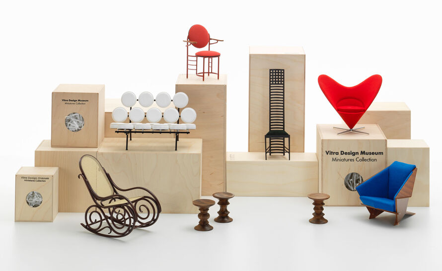 Miniature Eero Aarnio Ball Chair produced by Vitra Design Museum