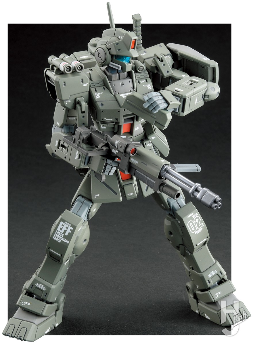 HGジム・スパルタンを製作！ ディテールの追加やモスグリーンの塗装で