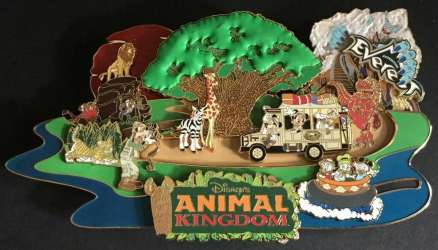 Four Park Super Jumbo Pin Collection - Animal Kingdom | PIN 75892