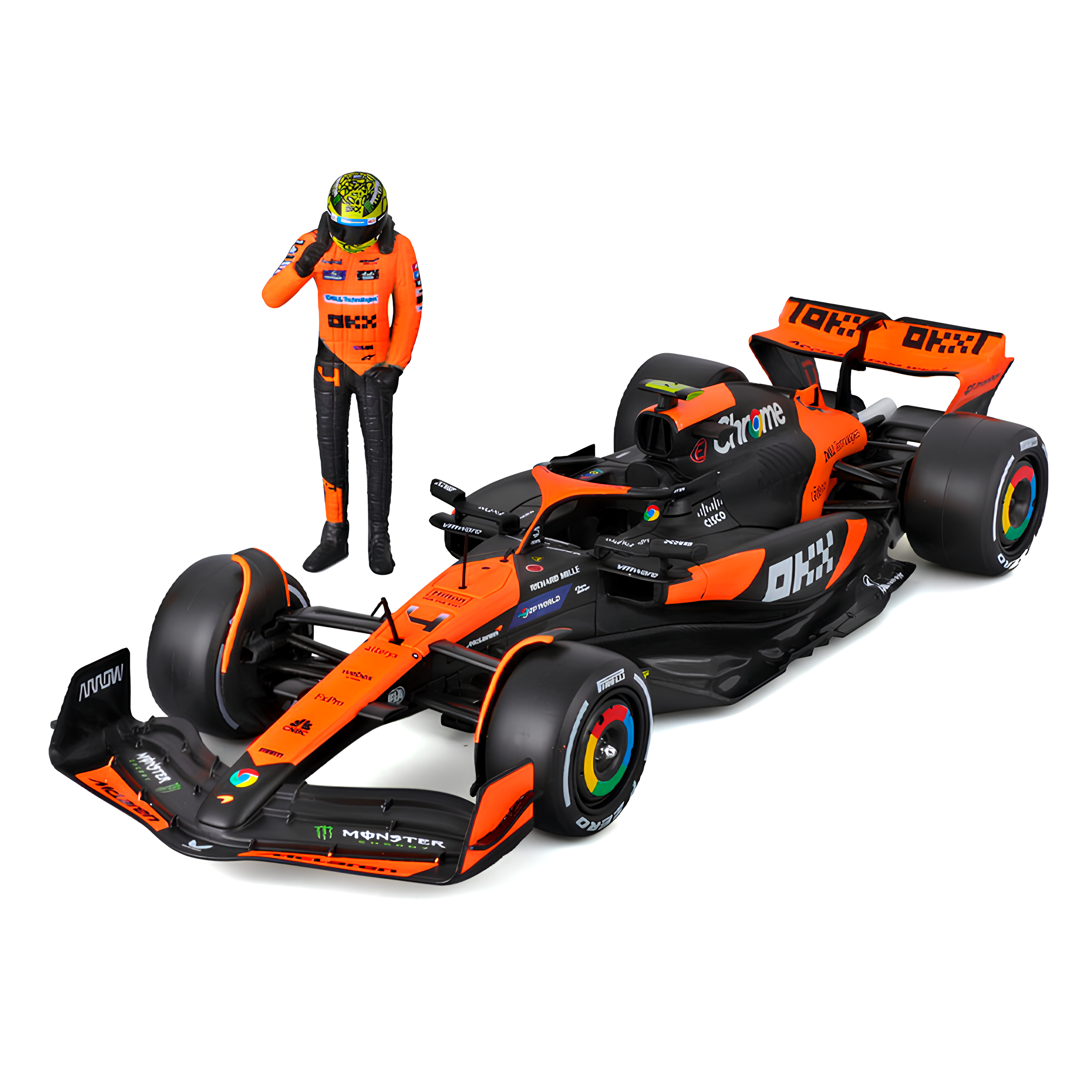 2024) F1 Miniatura McLaren MCL38 + Piloto 1:24