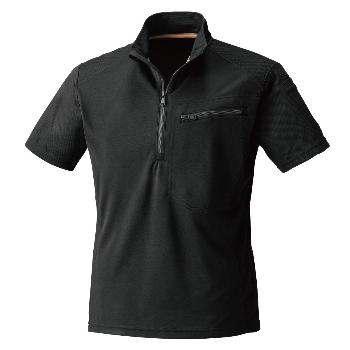 260半袖ジップアップシャツ - HOOH VILEA 作業着と電動ファン付き快適