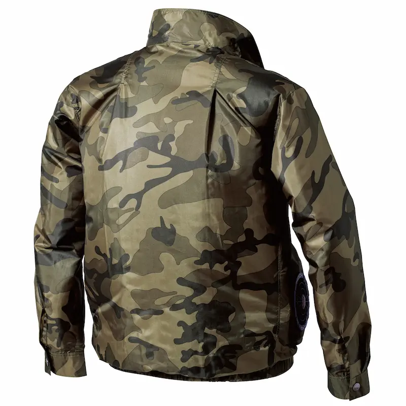 V7712サイドファン長袖ジャケット 空調機能を取り入れたファン付き作業