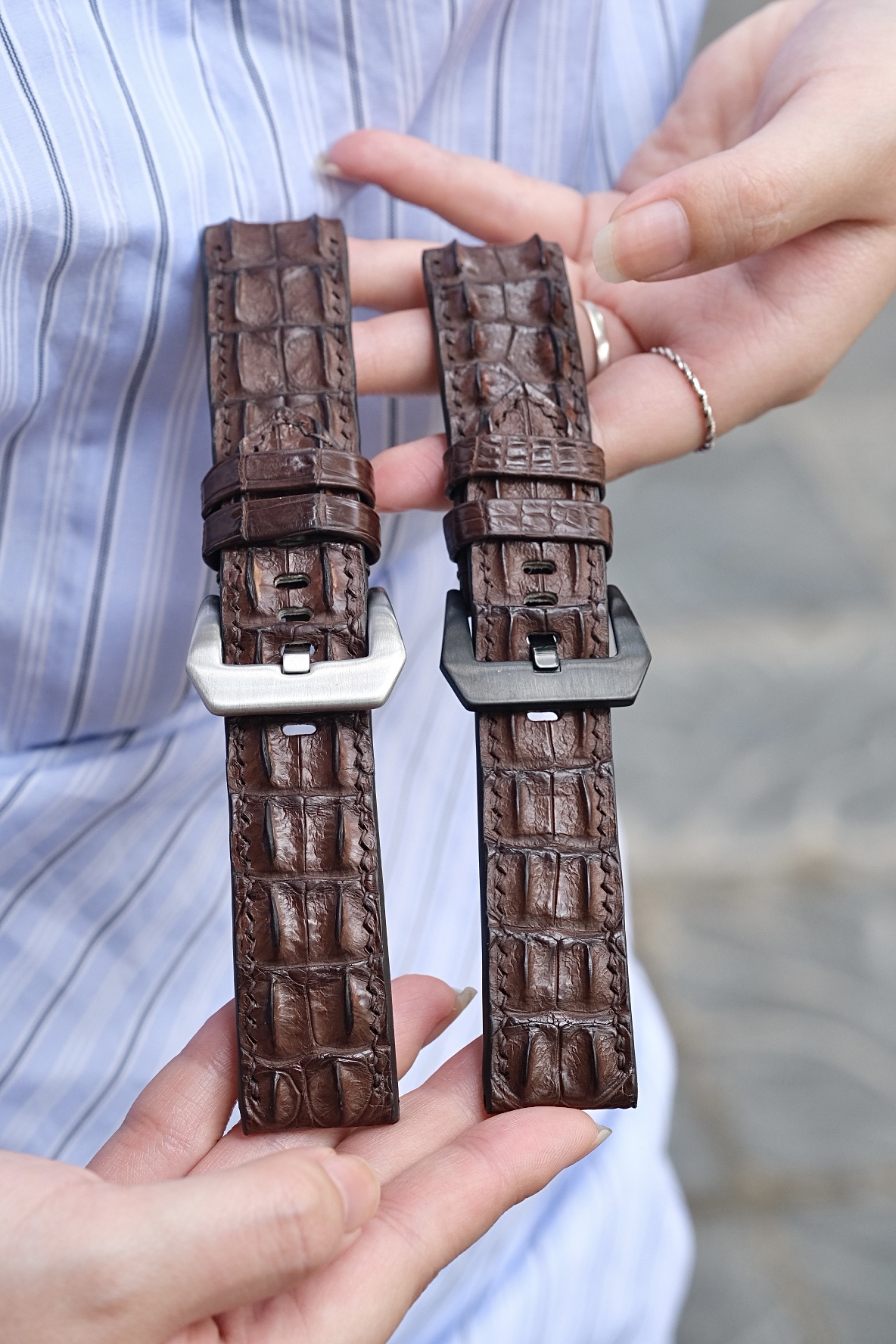 Brown Alligator Panerai Strap (Double Hornback) – Hoa Sa