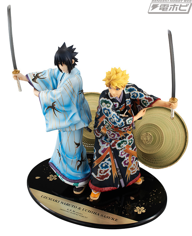 歌舞伎『NARUTO-ナルト-』のために岸本斉史氏が描いたナルト、サスケが