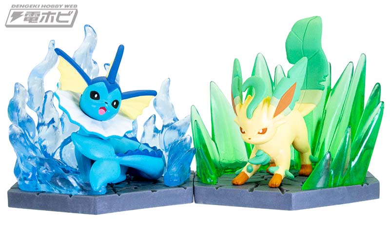 エフェクトとベースが付属する豪華カプセルトイ「ポケモン ジオラマ