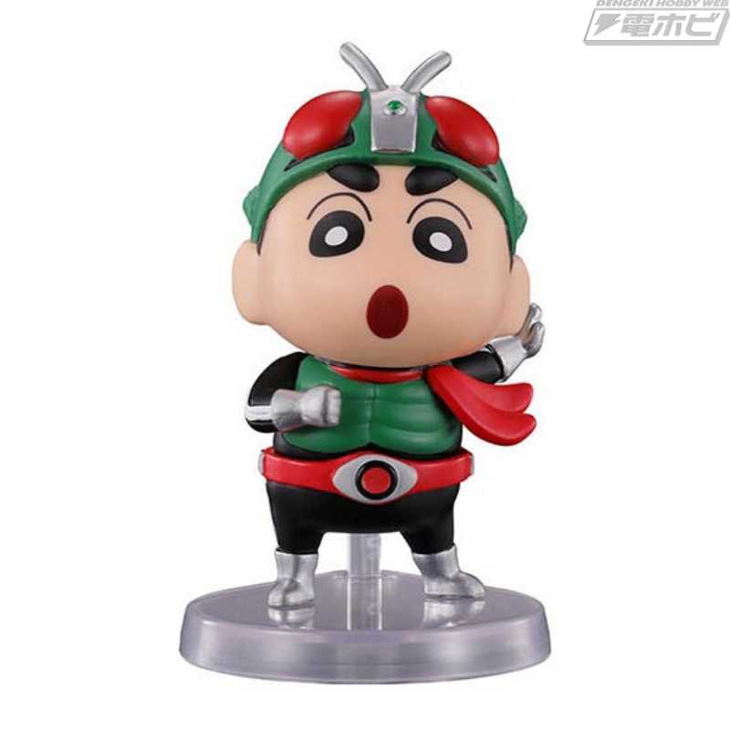 クレヨンしんちゃん』×『仮面ライダー』がガシャポンでコラボ！仮面