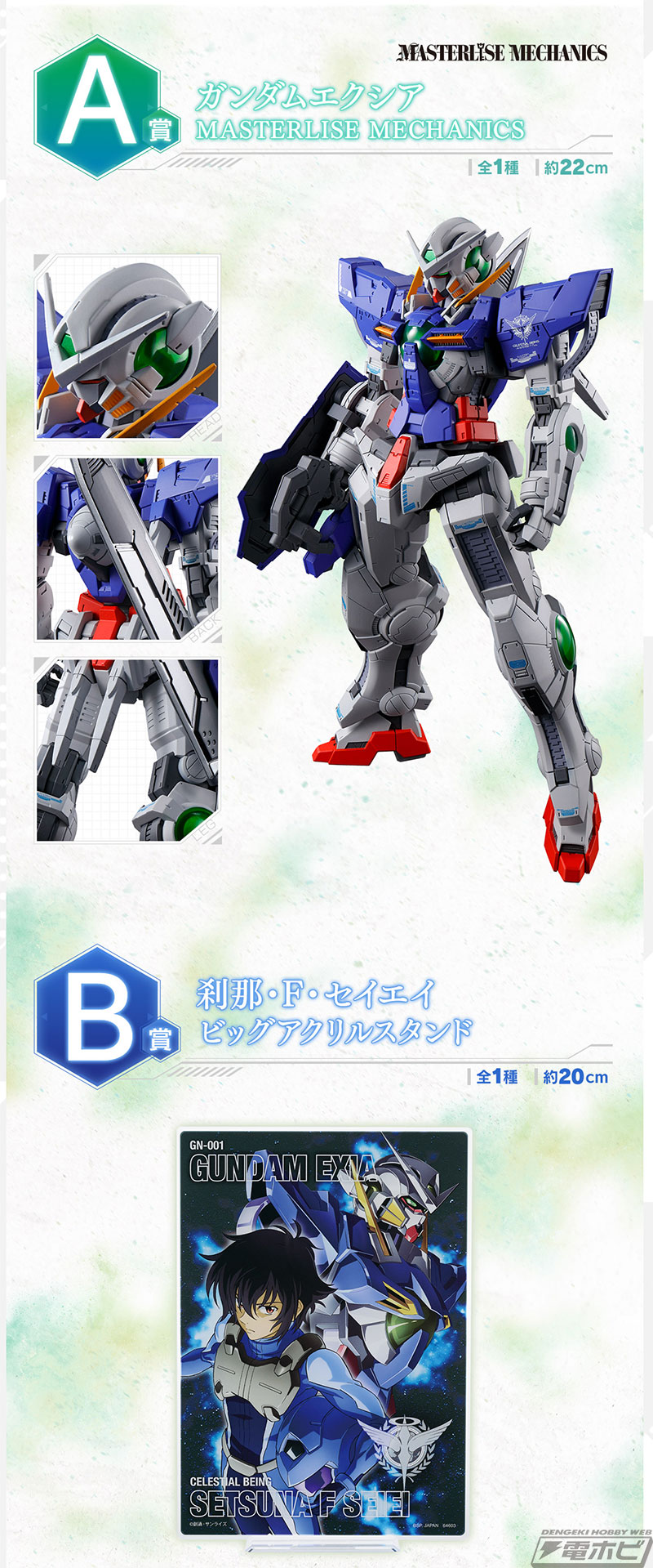 一番くじ 機動戦士ガンダム00」の全ラインナップ公開！ラストワン賞は
