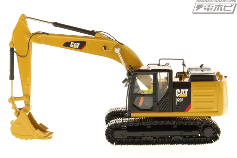 キャタピラーの中型油圧ショベル「CAT 320F L」が1/50スケールの塗装