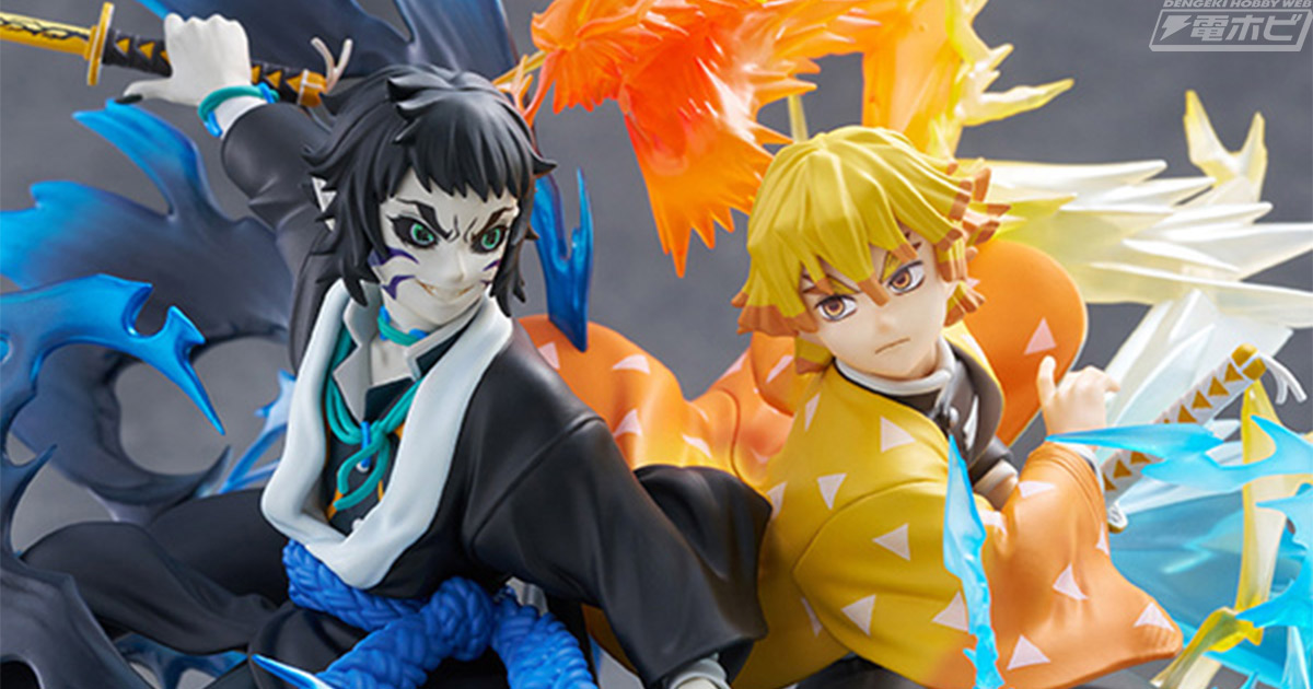 鬼滅の刃』より、我妻善逸と獪岳の激しい戦闘シーンを切り取ったノン