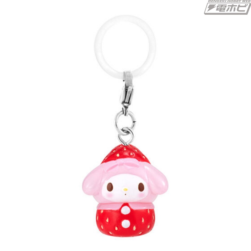 可愛いいちごに変身した「サンリオキャラクターズ」のめじるし