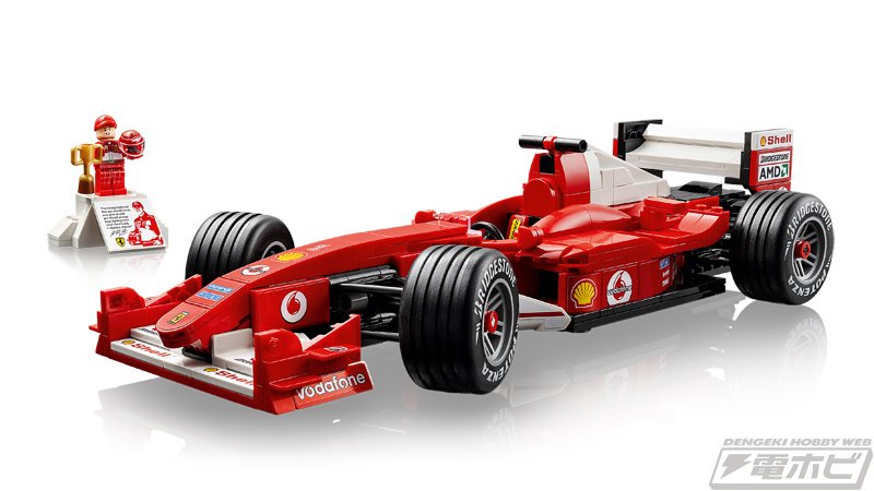 ミハエル・シューマッハのレゴ(R)ミニフィギュアが付属する大人向けの