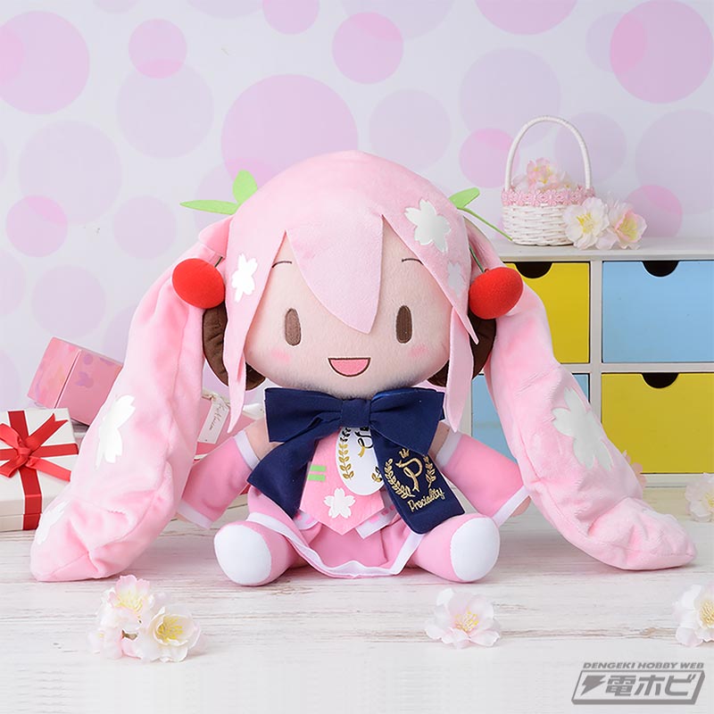 初音ミク＆桜ミクのmoiponマスコットと桜ミクPrecialityぬいぐるみが