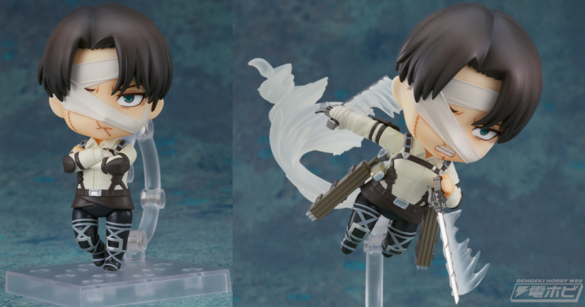 進撃の巨人』人類最強の兵士・リヴァイが包帯を巻いた姿でねんどろいど