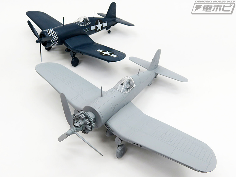 大戦期の米軍戦闘機「F4U-1D コルセア」と独軍「フォッケウルフ Fw190D