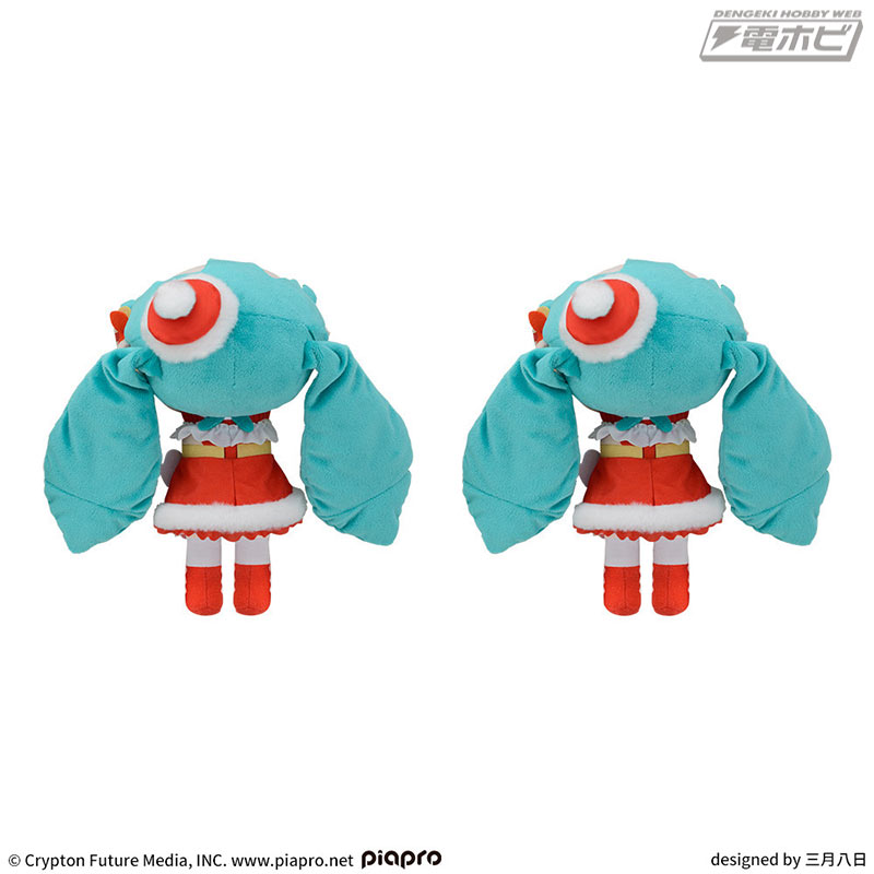 初音ミク」が2023年もクリスマスをお祝い♪2種のぬいぐるみと