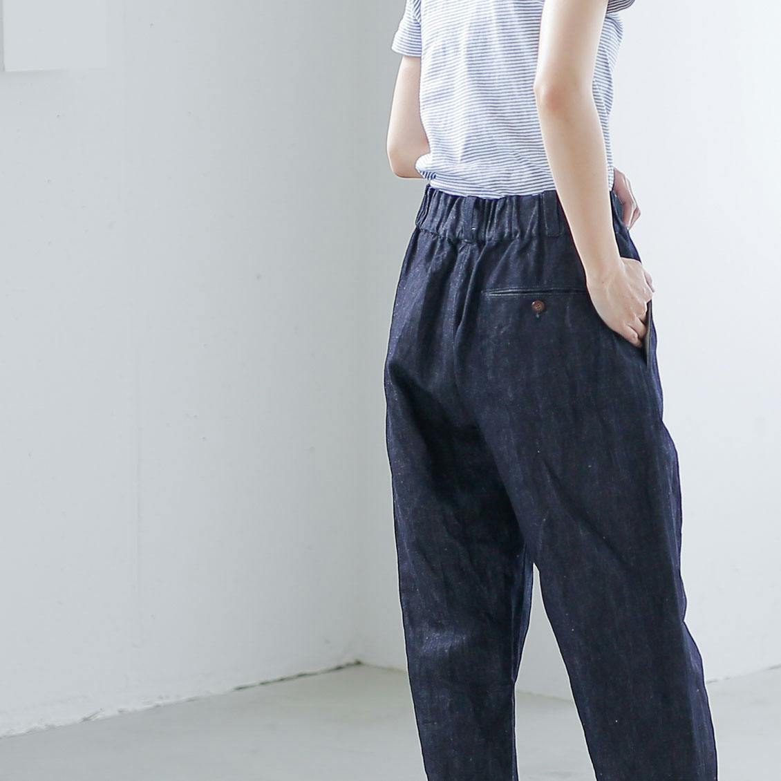 Soi-e / ソワ / コットンリネンデニムパンツ - 北欧、暮らしの道具店