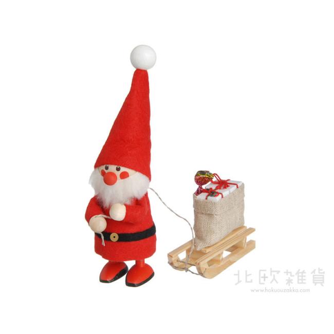 NORDIKA nisse ノルディカ ニッセ クリスマス 木製人形（そりをひいた