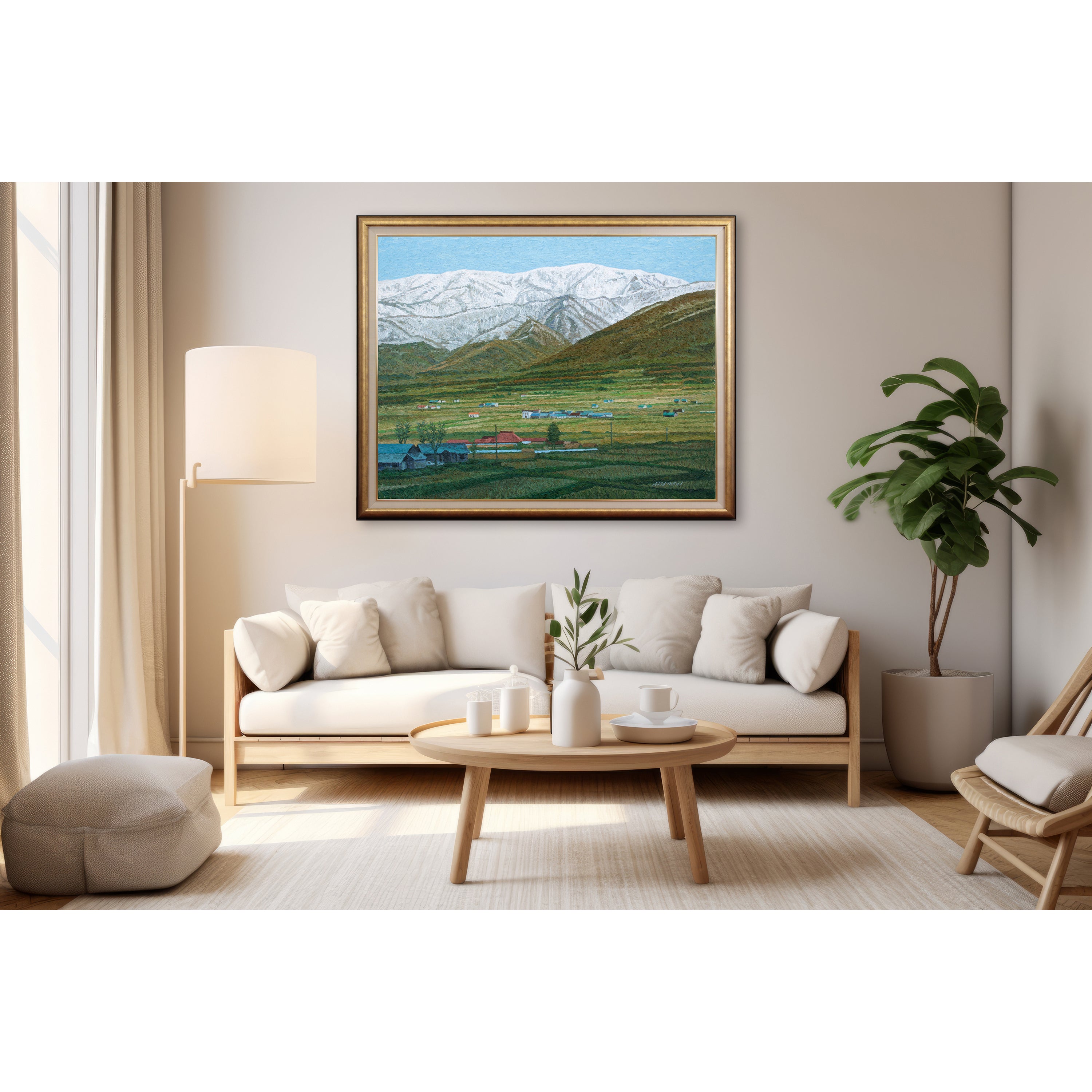 渡辺正敏 『風景』 油彩画 - 北海道画廊