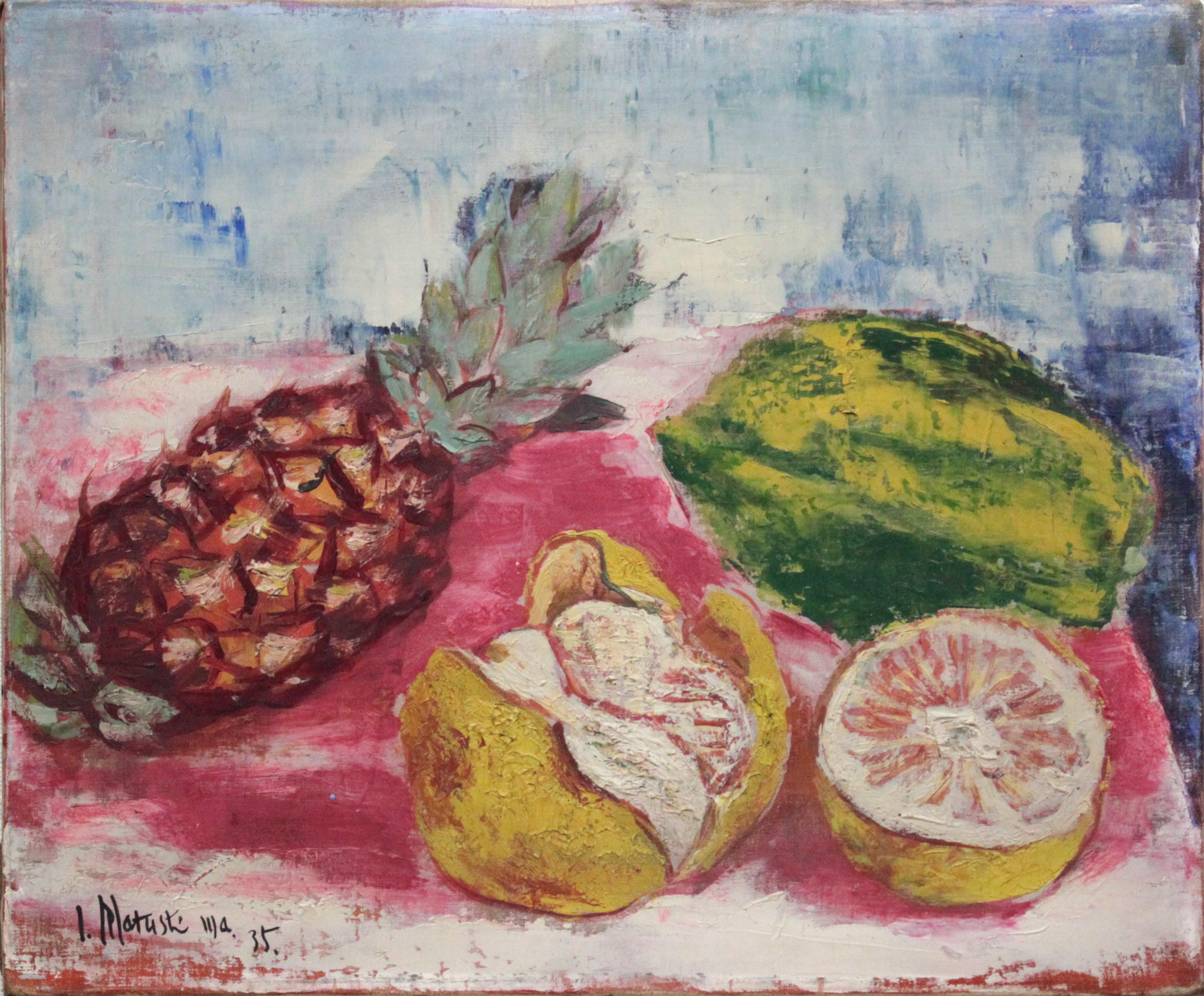 松島一郎 『静物』 油彩画 - 北海道画廊