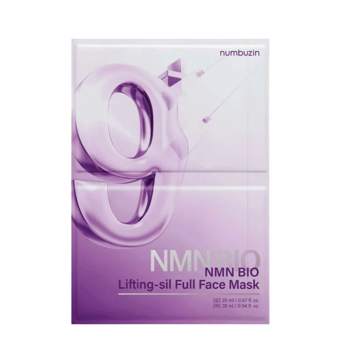 numbuzin] No. 9 NMN Bio Lifting-sil Full Face Pack Sheet 4ea Set