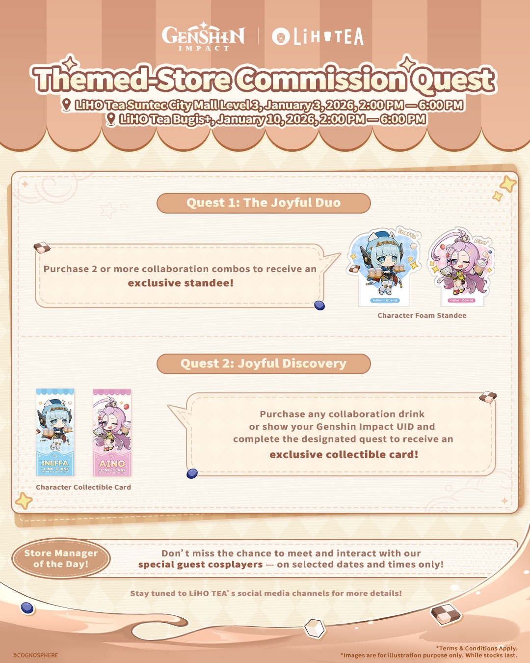 LiHO Singapore』と『原神』のコラボキャンペーンが2025年12月22日から