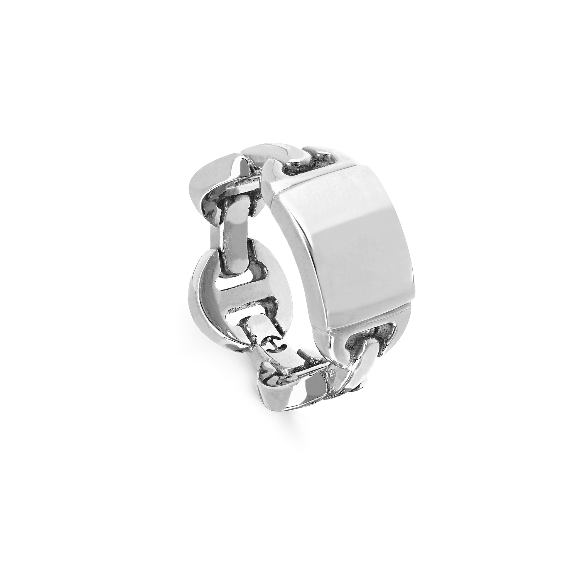 BRUTE CLASSIC TRI-LINK MONOGRAM｜silver｜Ring｜HOORSENBUHS